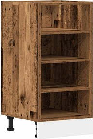 vidaXL Dulap inferior "Riga", lemn vechi, 40x44,5x81,5 cm