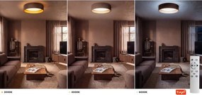 Brilagi-LED Lampă reglabilă VELVET SM. 24W/230V 3000-6000K Ø 45 cm maro/auriu WT+DO