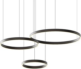 Lustră LED pe cablu GRAVITY LED/108W/230V negru