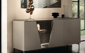 Bufet lemn masiv Fidia 3 uși, 177,6 × 52 × 82,5 cm
