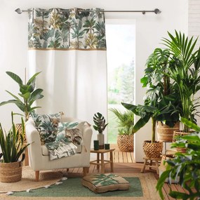 Draperie verde/crem 140x240 cm Balinesia – douceur d'intérieur