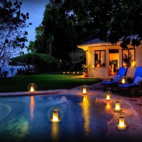 Lampă LED solară LED/900mAh IP68 albă