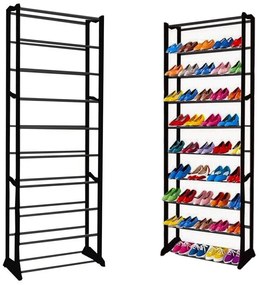 Suport pentru pantofi din metal negru VERAKO