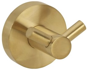 Sapho - Cuier dublu de perete X-ROUND, 5,5 x 5 cm, finisaj auriu