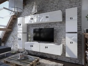 Mobilier living Melville (alb + alb lucios). 1007683