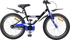 vidaXL Bicicletă pentru Copii 18 Inci pentru 5-7 ani Negru