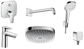 Set cap de duș Hansgrohe Select 26524400, baterie cadă-duș Hansgrohe Talis E 71745000, 71710000, 27446000, 26425400, 26457000