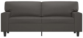 Canapea cu 2 locuri, gri, 140 cm, piele ecologica Gri, 174 x 77 x 80 cm