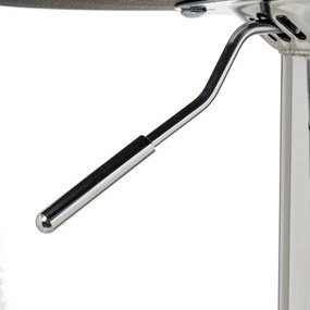 Set de scaune de bar negru cu înălțime ajustabilă 2 buc. tapițat (înălțime șezut 73 cm) – Casa Selección