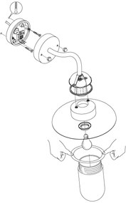 EGLO 88489 - Corp de iluminat perete exterior MILTON