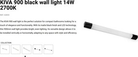 Aplica LED pentru baie IP44 KIVA 900 negru 14W 2700K