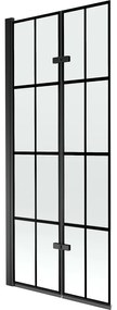 Mexen Castor paravan cadă 2-aripi 80 x 150 cm, Model negru, Neagră - 892-080-002-70-77