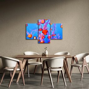 Tablou cu meduse în mare (90x60 cm)