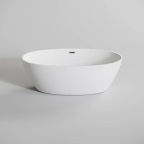 OVAL Cadă de baie freestanding, negru, 180x80x58 cm
