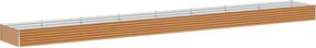 vidaXL Strat înălțat de grădină 775 x 100 x 36 cm Oțel Galvanizat