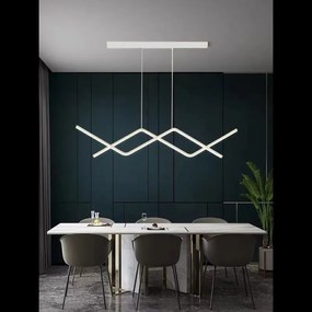Lustra LED Cu Telecomanda, Elit's, Design Minimalist, lumina/rece/calda/neutra intensitate reglabila,56W