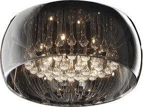 Pahar de schimb pentru candelabru și plafonieră CRYSTAL, JEWEL G9, diametru 50 cm, gri fumuriu