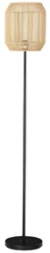 HOMCOM Lampadar de podea pentru living abajur din sfoara de hartie design natural baza E27 Max. 40W - Ø 26 x 164H cm | Aosom Romania