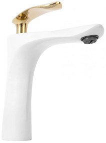 Baterie Orbit alb/auriu H17 cm