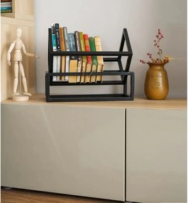 Suport carte,din metal,culoare negru,38x27x32 cm