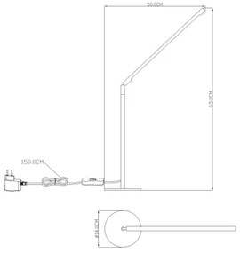 GLOBO 58153 - Lampa de masa LED ORION LED 48xLED/0,062W
