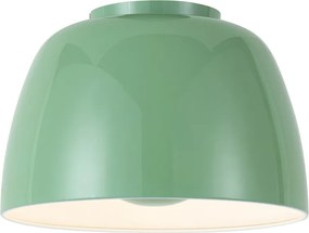 Plafonieră retro verde cu interior alb - Vera