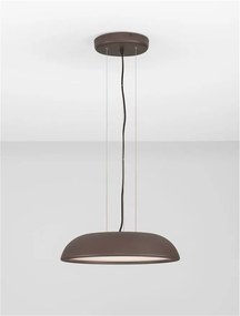 Lustra LED suspendata stil modern FELICIA maro 45cm