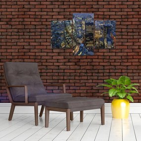 Tablou - Panorama de seară a Londrei (90x60 cm)