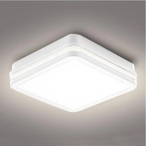 Brilagi - Corp de iluminat exterior BENE LED, 18W/230V, 22x22 cm, alb, IP54