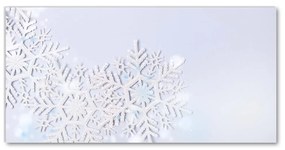 Tablou pe sticla acrilica Fulgi de zăpadă, iarnă, zăpadă