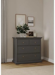 Comodă gri joasă 96x87 cm Paris – Tvilum