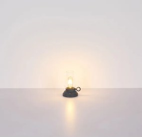 Lampă LED tactilă reîncărcabilă dimabilă de masă Globo 58016A PETRO 1W/3,7V 1200 mAh antracit