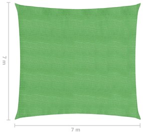 Parasolar, verde deschis, 7x7 m, HDPE, 160 g m   Lysegronn, 7 x 7 m