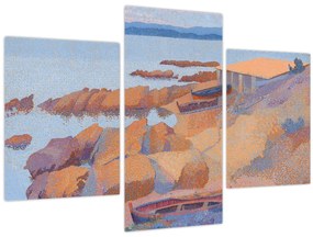 Tablou - Henri Edmond Cross, Calanque des Antibois, reproducere (90x60 cm)