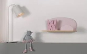 Această combinație KIDDY în roz constă dintr-un pat (90x200), noptieră, 2 rafturi de perete (45 și 65 cm), bară de siguranță și cutie de jucării.