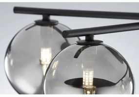 Jupiter 2048 - Plafonieră aplicată PRATO, 5xG9/14W/230V, negru/gri fumuriu