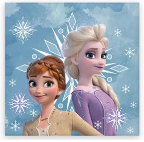 Disney Regatul de gheață Snowflake prosop de mână, prosop de față, prosop 30x30cm
