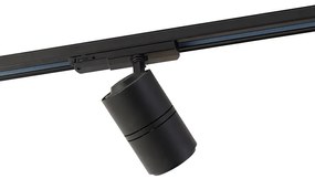 Spot modern cu șină reglabil 3 faze negru inclusiv LED 3000K - Ruler 38