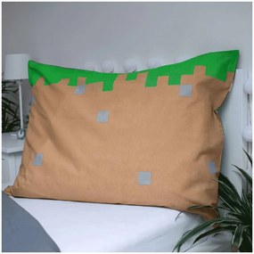 Minecraft husa de pat 140×200cm, 70×90 cm