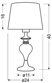 Lampă de masă GILLENIA 1xE27/60W/230V