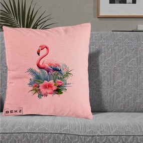 Perna Decorativa Raton in Halat Roz, 40x40 cm, Roz, Husa Detasabila, Perna Inclusa, BEKZ®