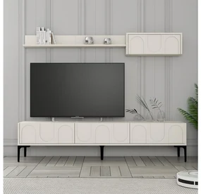 Mobilier living Bipemu 4 (crem + negru). 1095708