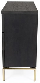 Servantă Woodman Pimlico, 75 x 91 cm, negru