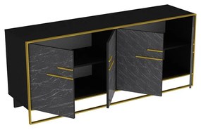 Dulap Pollie (Negru + Auriu). 1088305