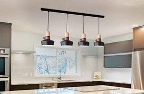 Lustra cu 4 pendule design modern Merden alb mat