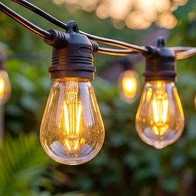 HOMCOM Ghirlandă cu globuri, lumini perdea RGBW, IP44 rezistentă la apă pentru decor interior și exterior | Aosom Romania