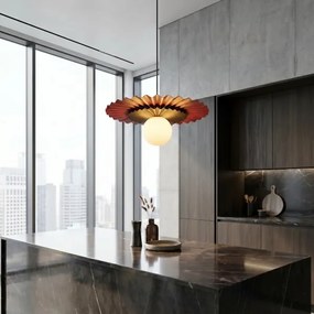 Pendul pe cablu UMBRA 1xG9/8W/230V negru/portocaliu