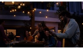 Philips Hue Festavia – Extensie pentru ghirlandă exterioară LED RGBW dimabilă, 10×LED, 7 m, IP65