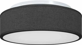 vidaXL Lampă de tavă Negru 38 x 38 x 13,5 cm țesătură