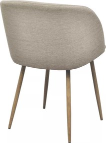 Scaun tapitat Betti, 2 buc-bej